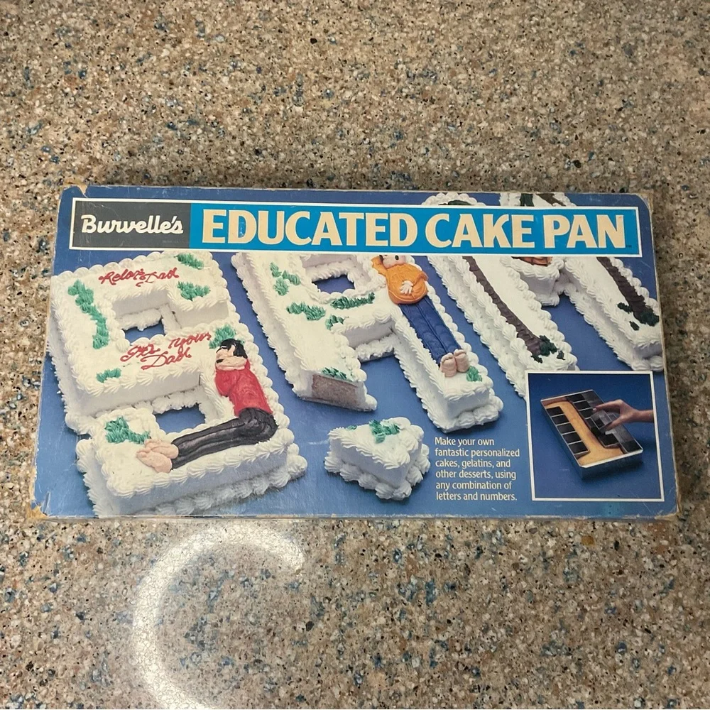 Burvelle's Educated Cake Pan Baking Birthday Number Letter Wedding Baby Dessert